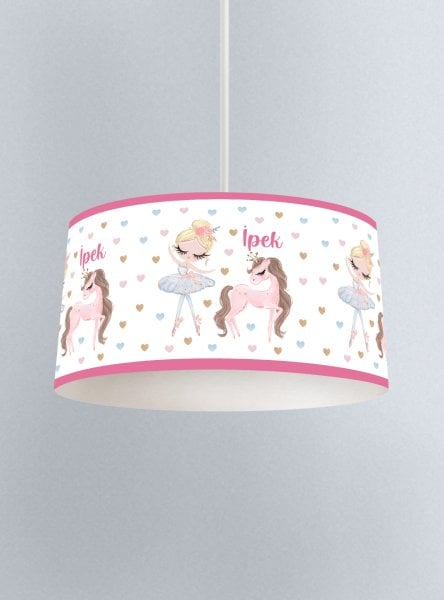 Kişiye Özel İsimli Sarkıt Unicorn ve Balerin