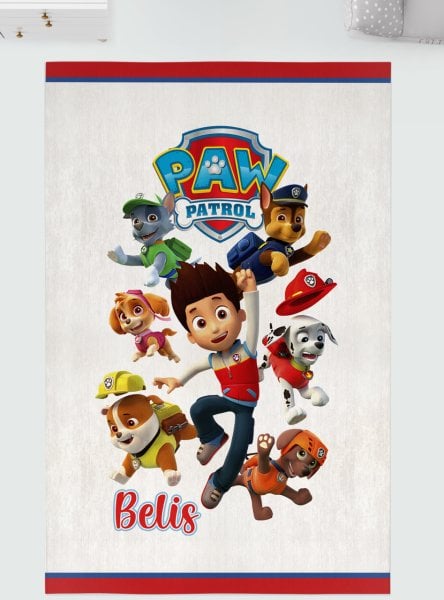Kişiye Özel Dijital Baskı Halı Paw Patrol