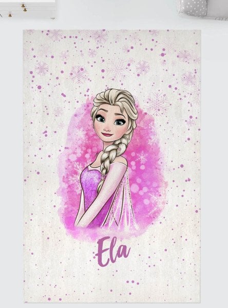 Kişiye Özel Dijital Baskı Halı Pembe Elsa