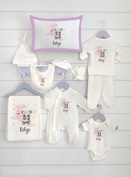 Kişiye Özel 10 lu Organik Hastane Çıkışı Panda