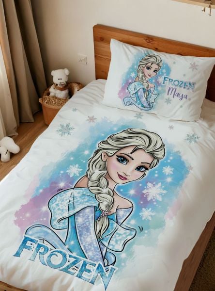 Kişiye Özel Tek Kişilik Nevresim Elsa
