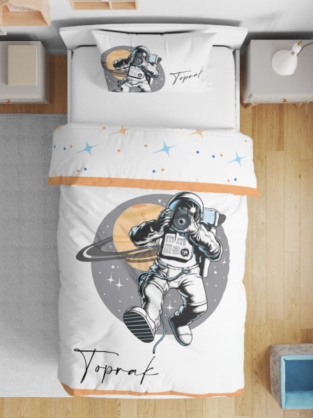Kişiye Özel Çift Taraflı Yorgan Astronot