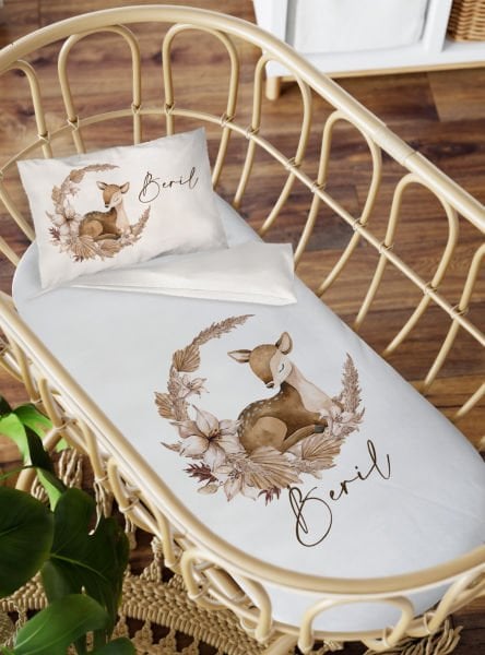 Anne Yanı Beşik Nevresim Takımı Bambi