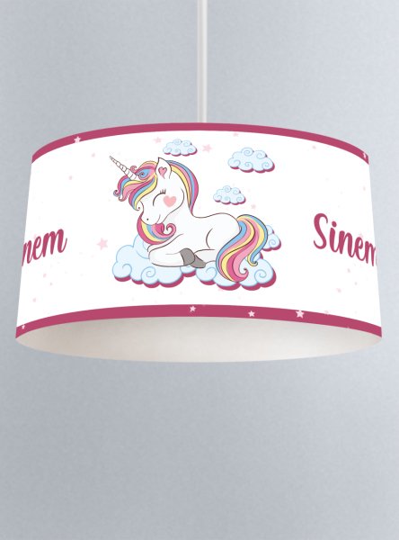Kişiye Özel İsimli Sarkıt Avize Unicorn