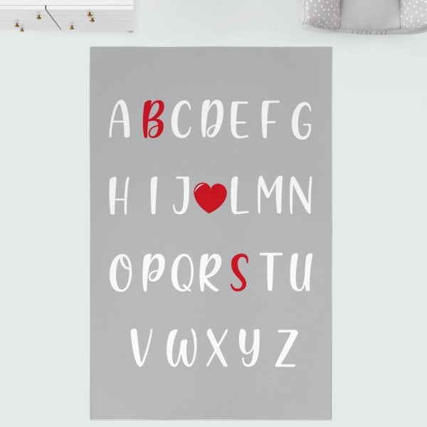 Eğitici Çocuk Odası Halısı Harfler