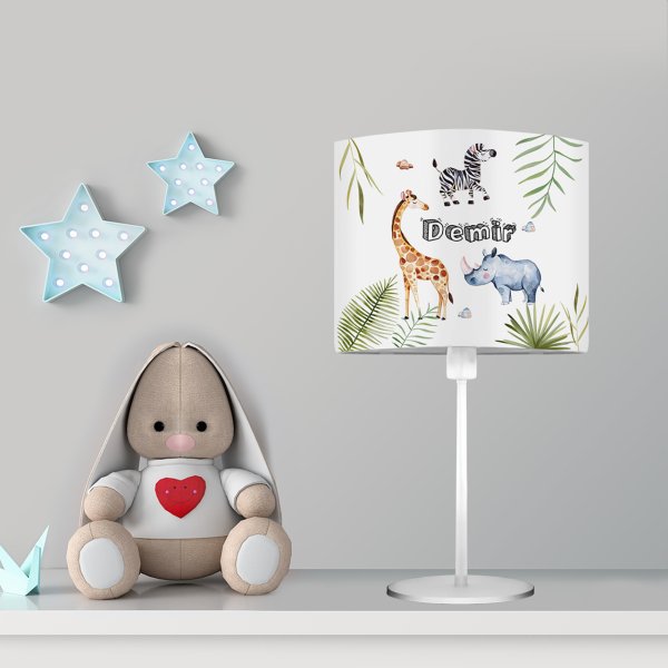 Kişiye Özel Başucu Abajur Hayvanlar