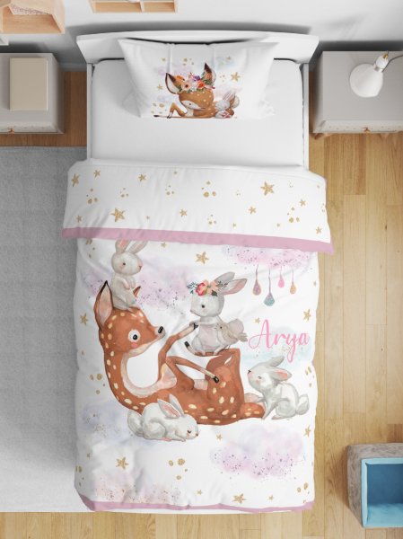 Kişiye Özel Çift Taraflı Yorgan Bambi