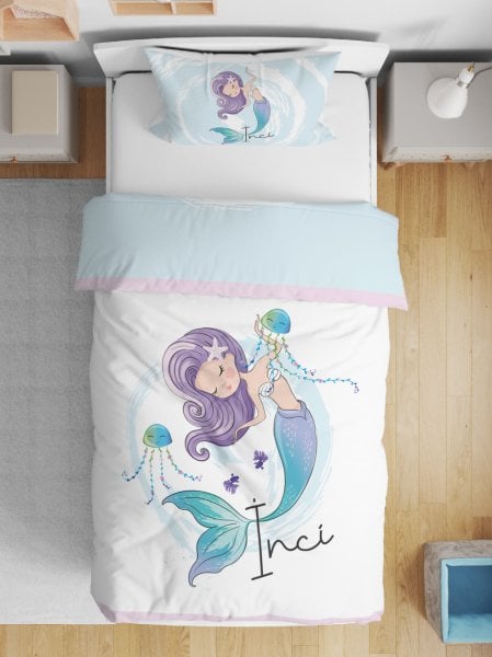 Kişiye Özel Çift Taraflı Yorgan Deniz Kızı