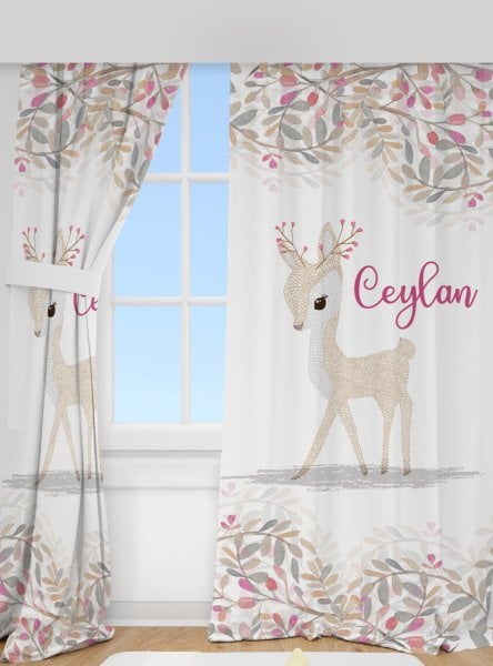 Kişiye Özel Fon Perde Bambi