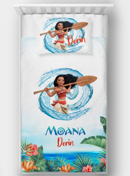 Kişiye Özel Tek Kişilik Yatak Örtüsü Moana