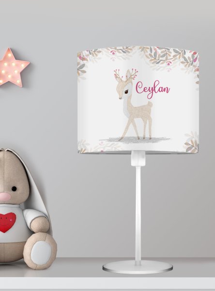 Kişiye Özel Başucu Abajur Bambi