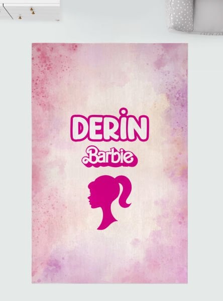 Kişiye Özel 5mm Dijital Baskı Halı Barbie