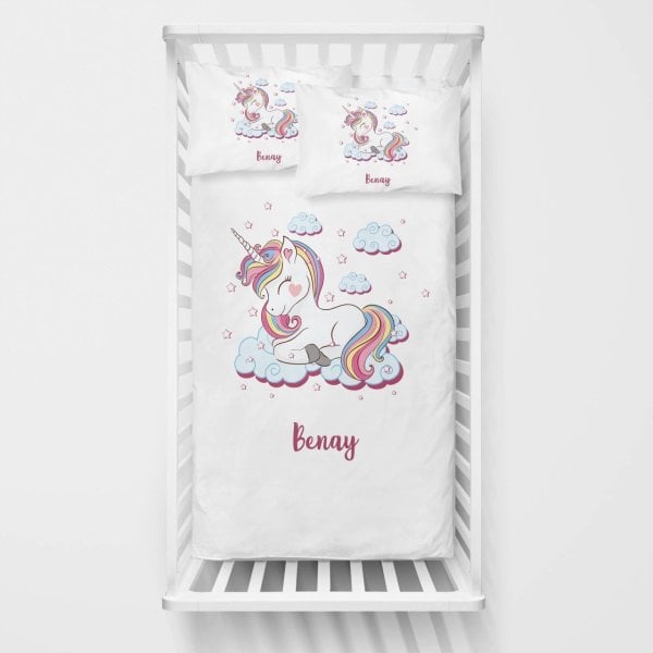 Kişiye Özel Bebek Nevresim Takımı Unicorn