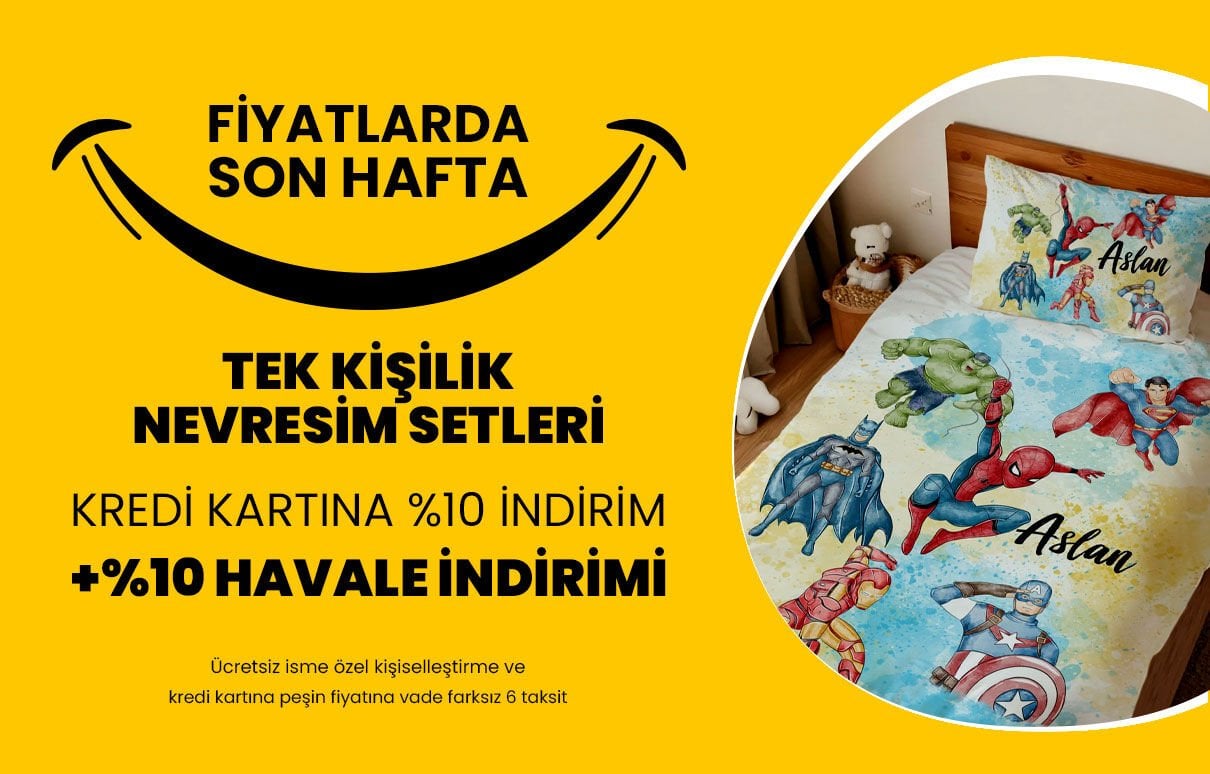 TEK KİŞİLİK NEVRESİM TAKIMI